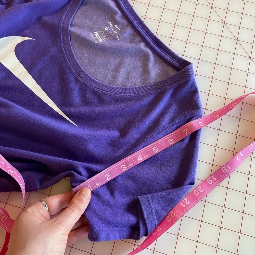 Nike purple and white just do it size small S short sleeve casual workout